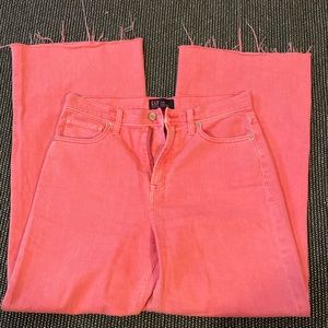 Gap wide leg pink jeans size 8 - 29